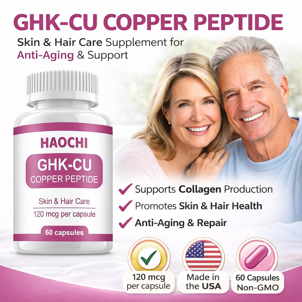 DAYEAH GHK-Cu Copper Peptide Supplement 60 Capsules