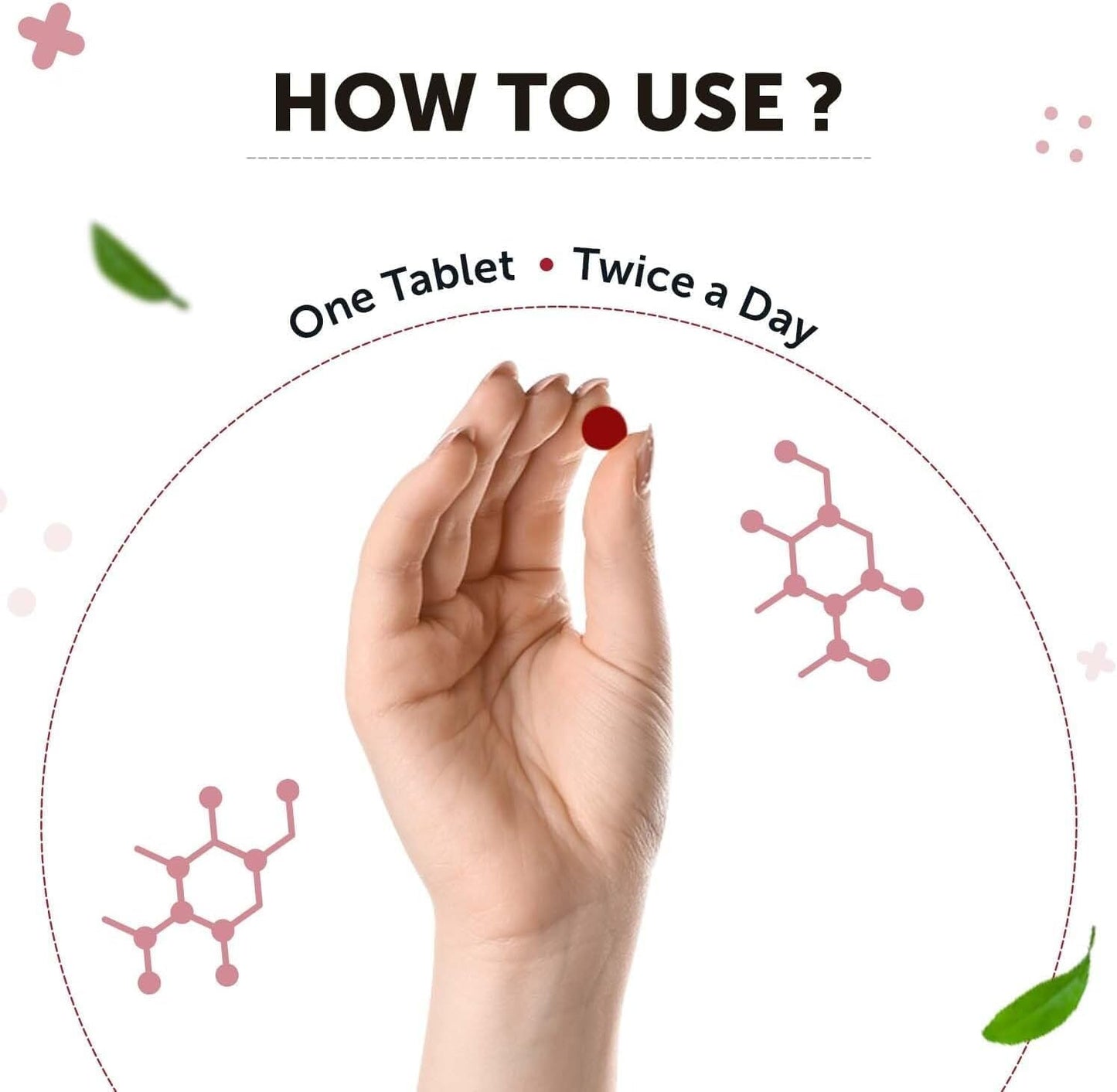 Generic Plant-Based True B12 Supplements for Men & Women with Myo-inositol, Folic Acid & Spirulina 60 Tablets
