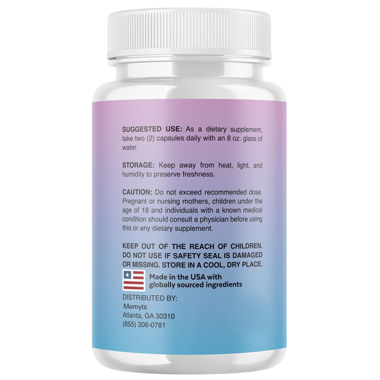 Valdivia Memyts Natural Daily Supplement with B Vitamins and Herbal Extracts Capsules, 60 Count