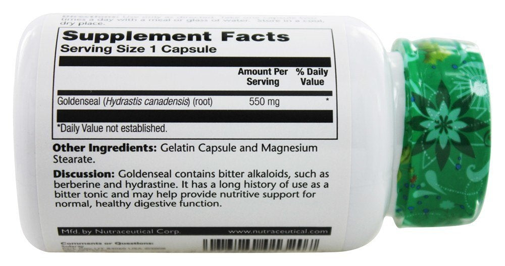 SOLARAY Goldenseal Root 550mg Capsule 50