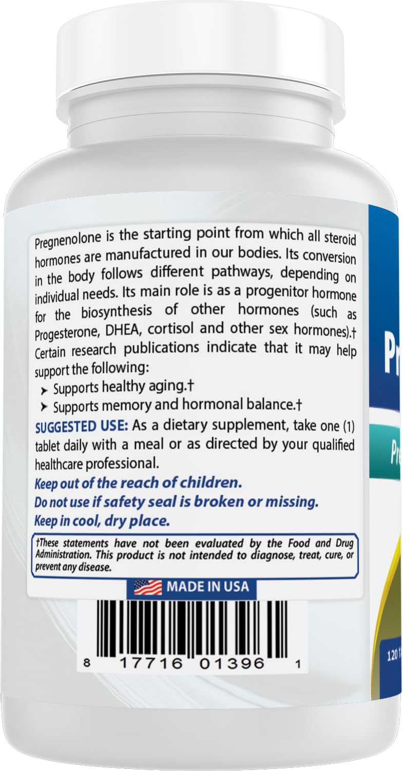 Best Naturals Pregnenolone 30 mg Tablets 240 Count