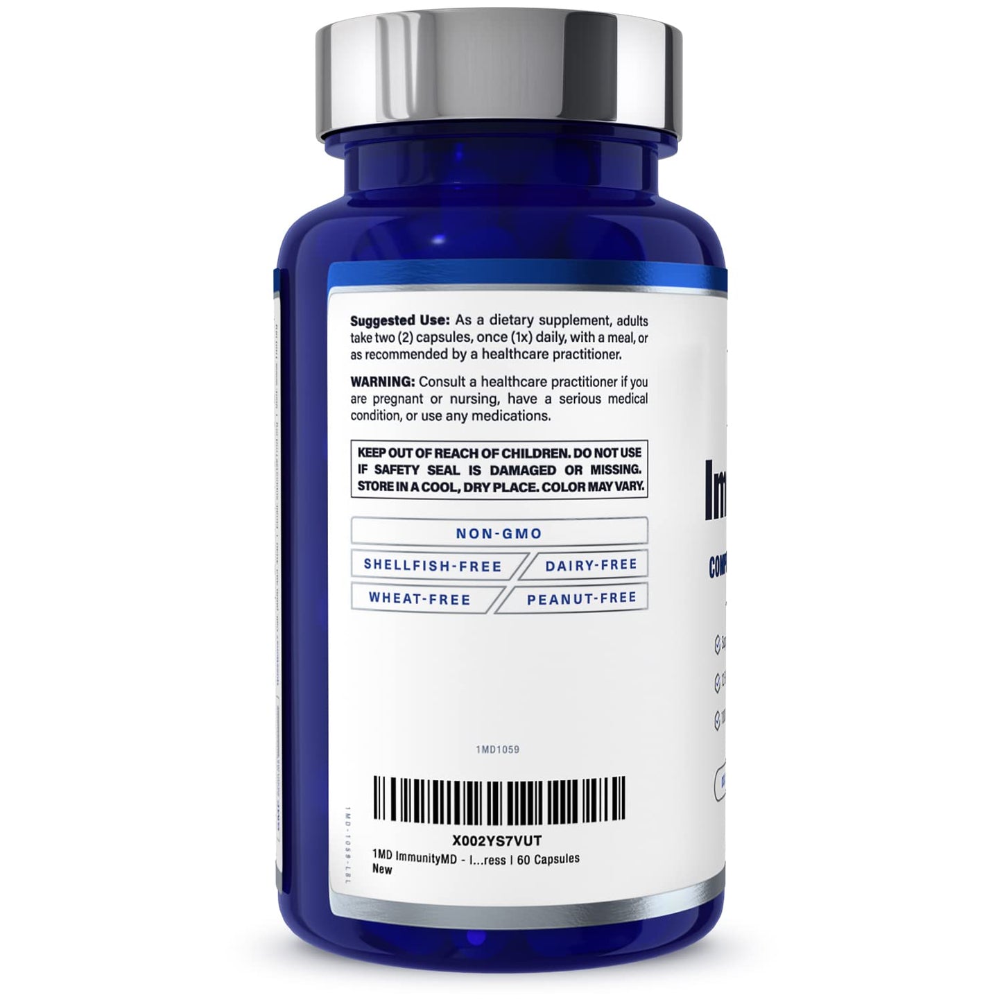 1MD Nutrition ImmunityMD Immune Health Probiotic Capsule, 60 Capsules