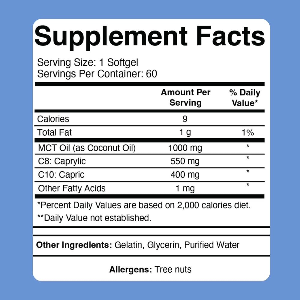 Divine Health Dr. Colbert, MD MCT Oil Softgels 60 Softgels