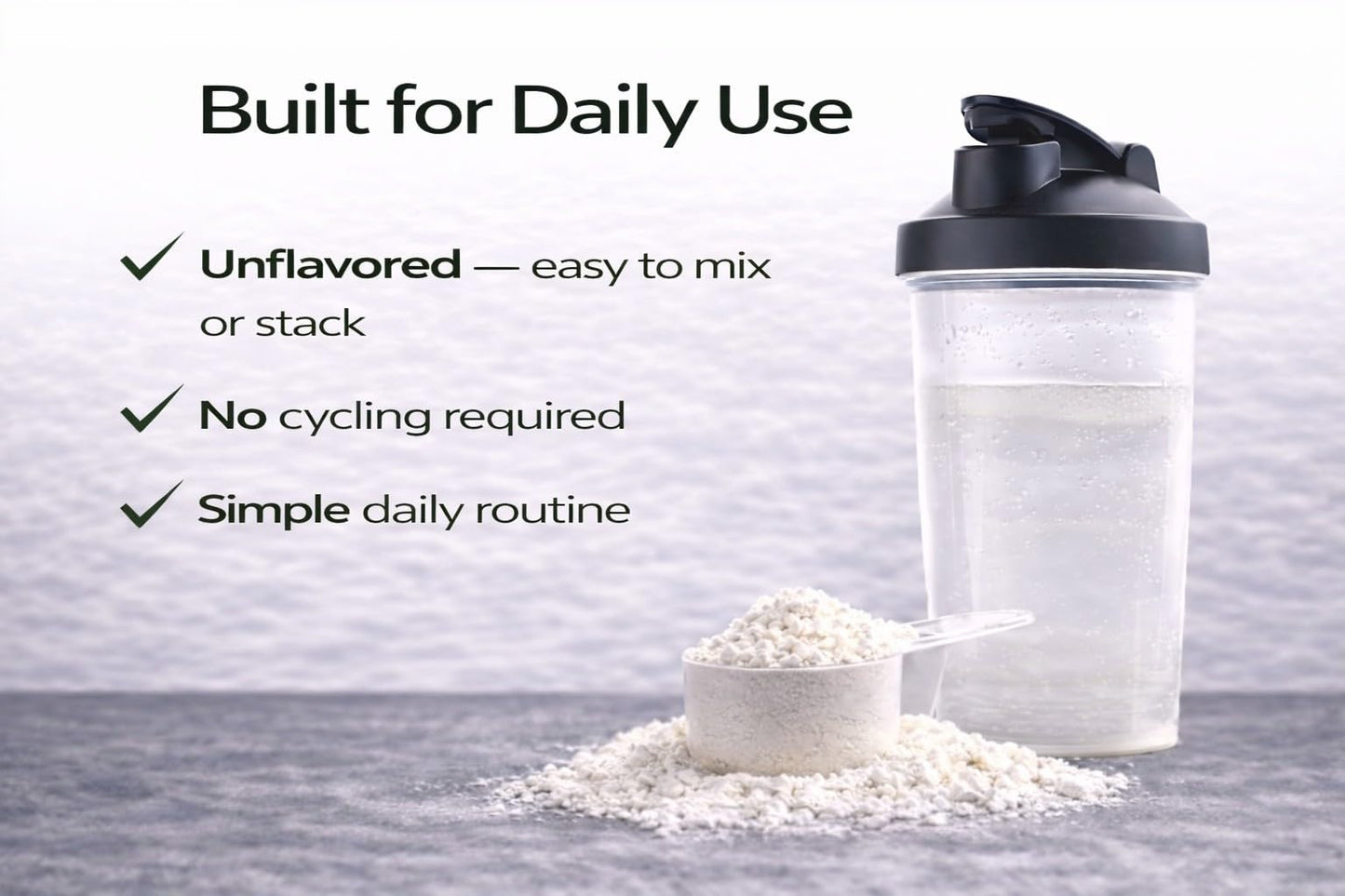 Wellness Made Clear Creatine Monohydrate Powder 17.6 oz