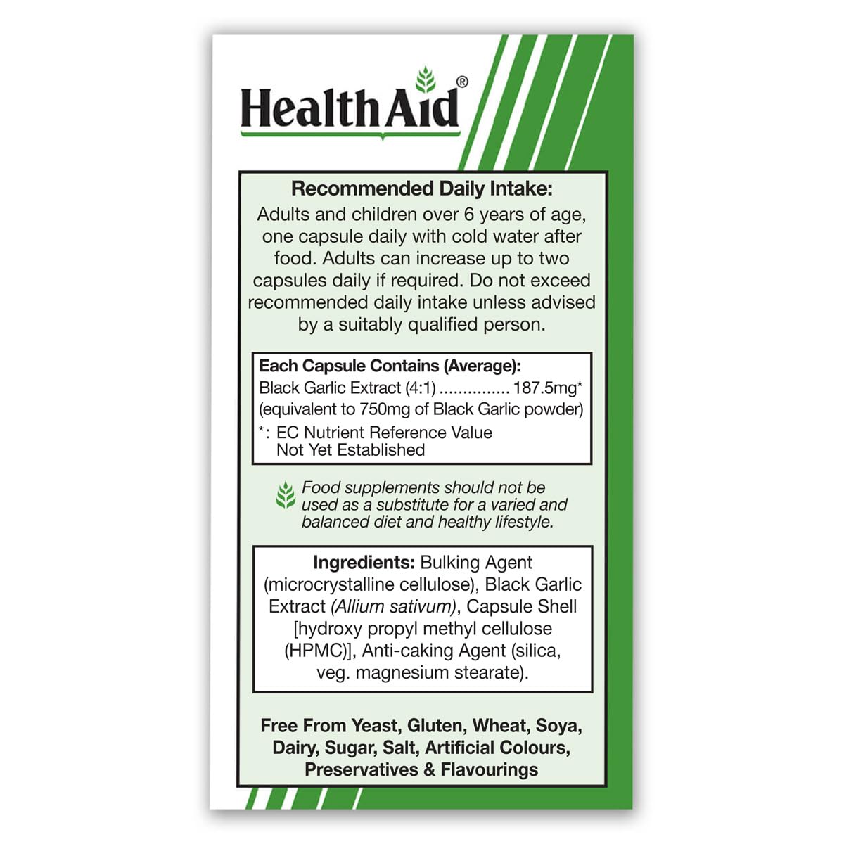 HealthAid Black Garlic Capsule 1 Count