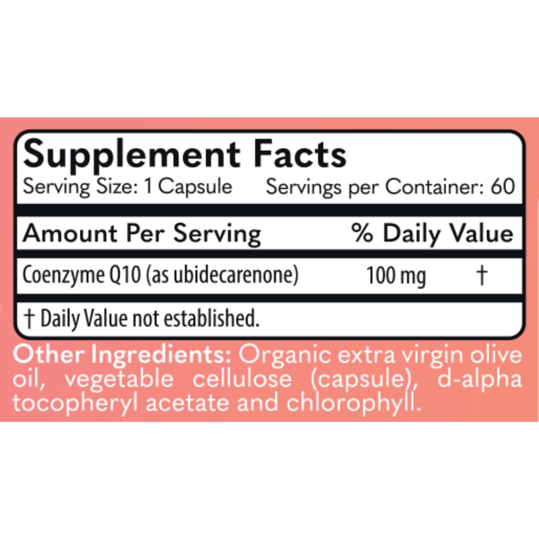 MD Logic Health CoQ10 Heart and Mitochondrial Health Support Capsule, 1 Count