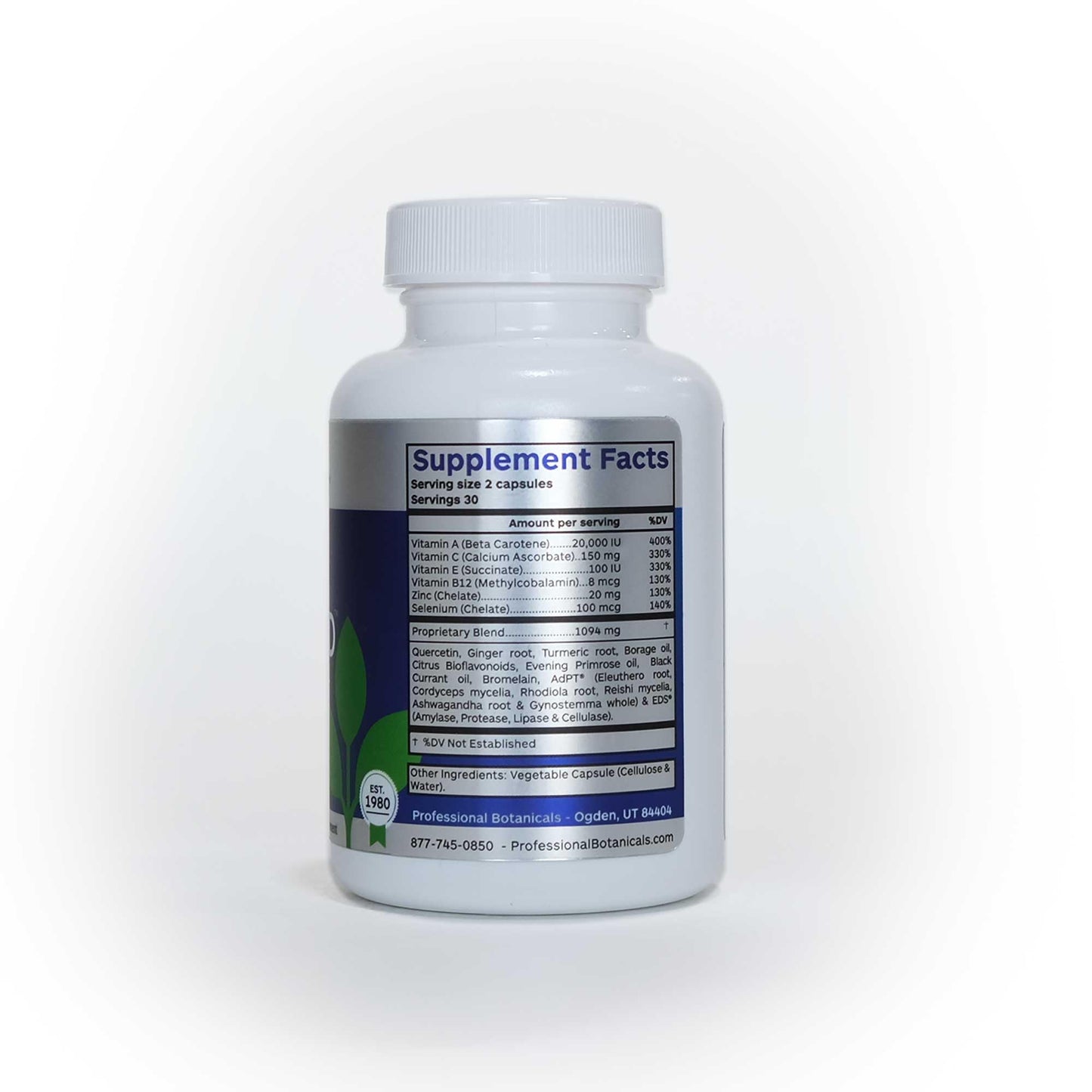 Professional Botanicals INFLAM-D Advance Joint & Muscle Health Supplement Non-GMO, Vegan, 60 Capsules