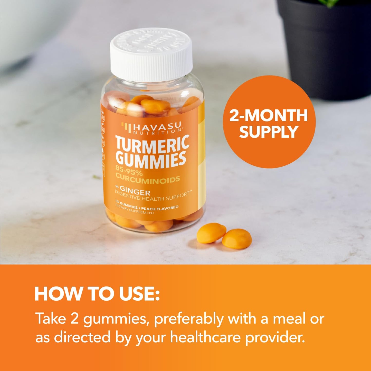 HAVASU NUTRITION Turmeric Gummies 120 Count
