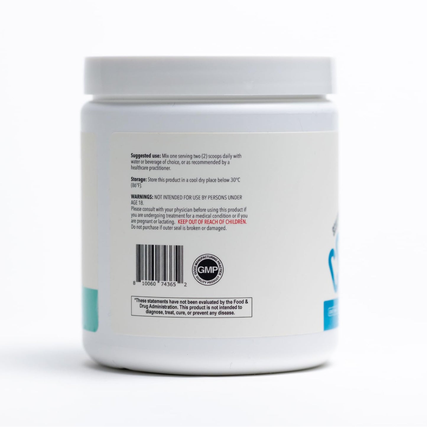 Sculpt Nation Collagen Peptides Powder - Types I, II, and III Collagen Plus Hyaluronic Acid to Support Healthy Hair, Nails, Skin, Bones, and Joint Health - Unflavored, 30 Day Supply, 7