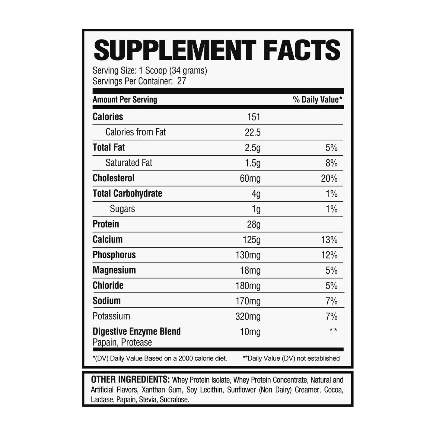 Alpha Nutrition Labs Whey Isolate Protein Powder 2 lb 32 Servings