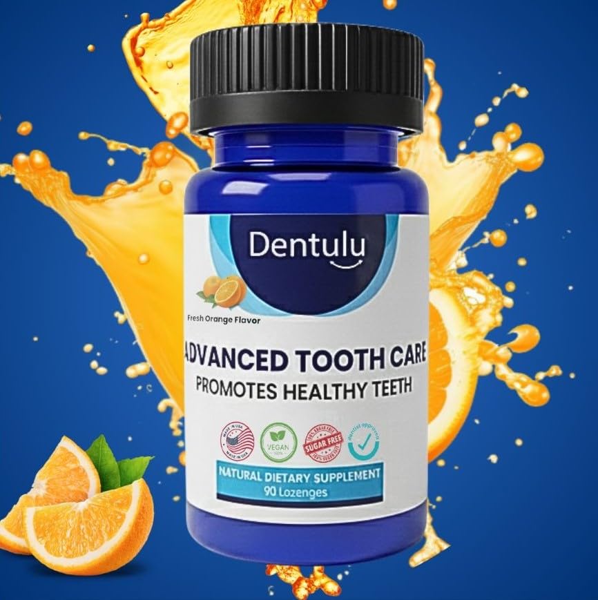 Dentulu Advanced Tooth Care Lozenges with Hydroxyapatite Supports Enamel Health & Sensitivity Relief, Vegan, Sugar-Free, Fresh Mint Flavor, 90 Lozenges
