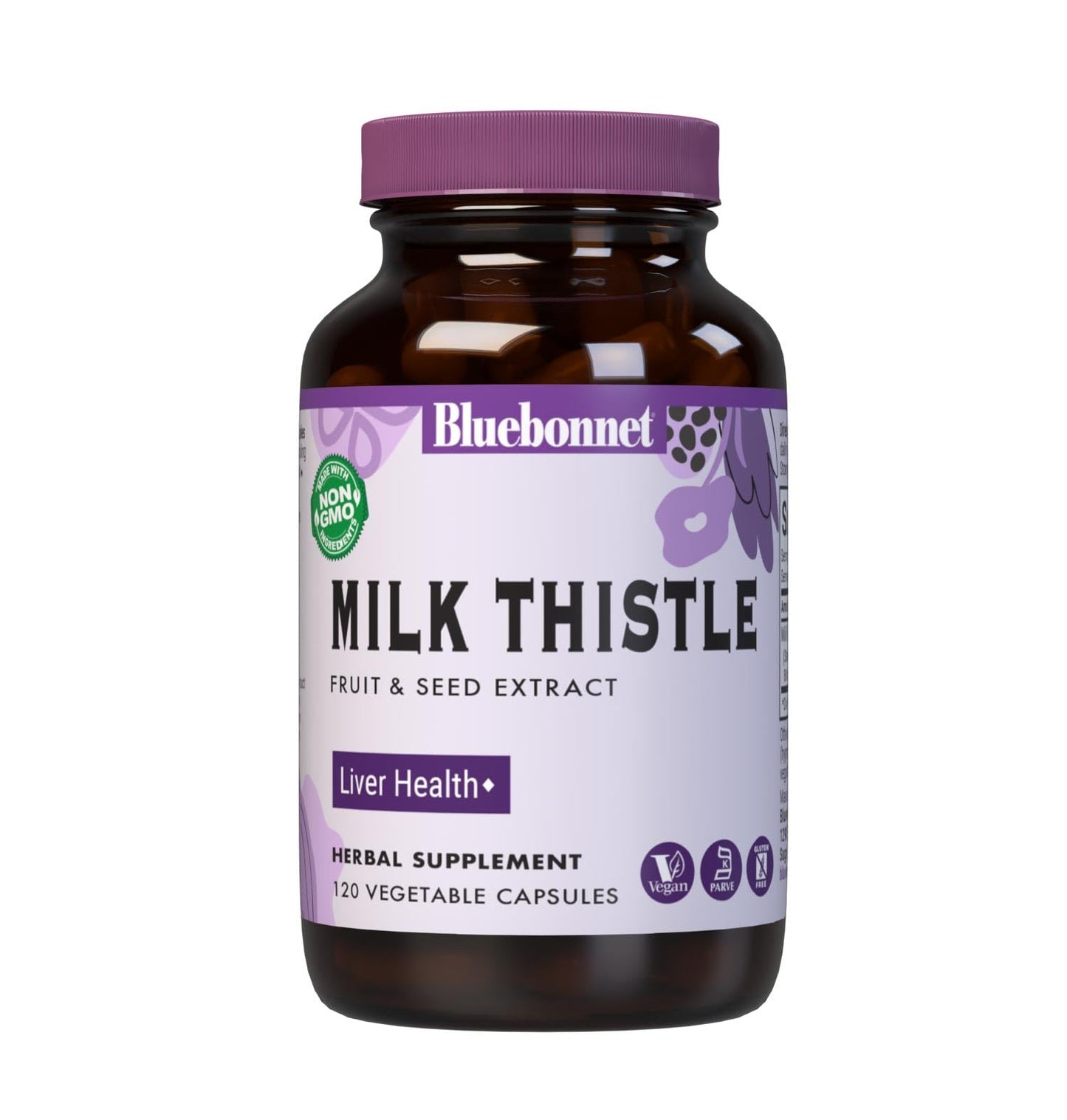 BlueBonnet Milk Thistle Fruit & Seed Extract Capsules 120