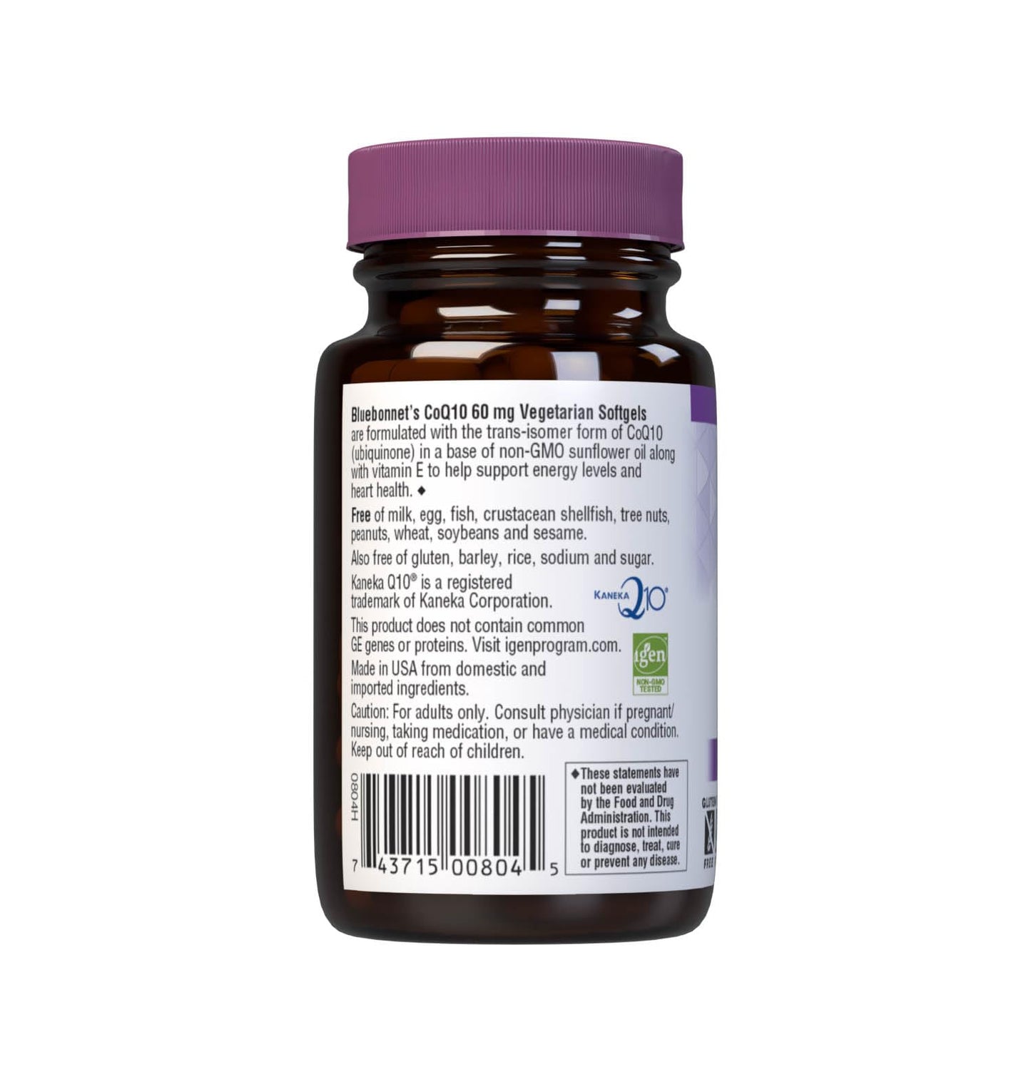 BlueBonnet CoQ10 60mg Capsule, 30 Count
