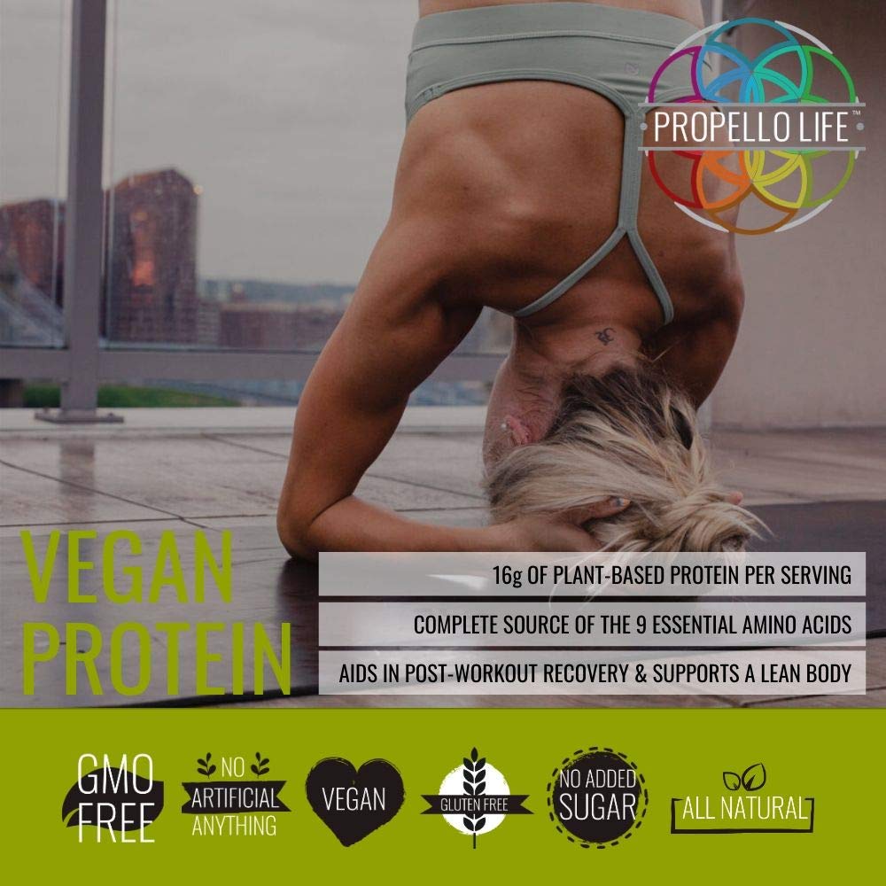Propello Life Vegan Protein Powder Spiced Vanilla, 25 Servings
