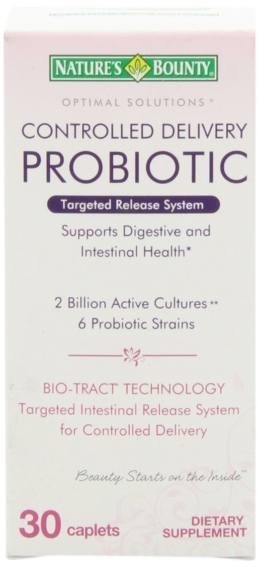 Nature's Bounty Controlled Delivery Probiotic Caplets, 60 Caplets