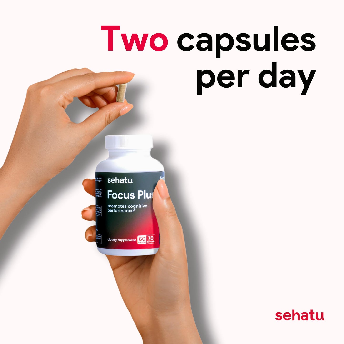 SEHATU Focus Plus Cognitive Performance Enhancer Capsule, 60 Count