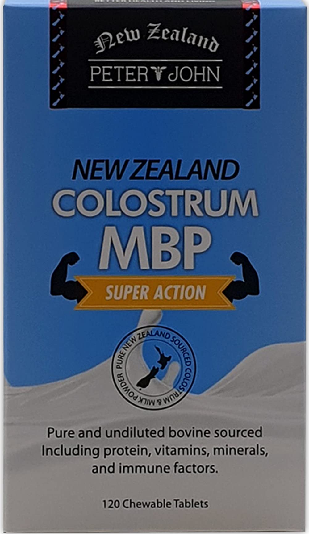 HEALTHFARM New Zealand Colostrum Super Action 120 Chewable Tablets, 3 Pack