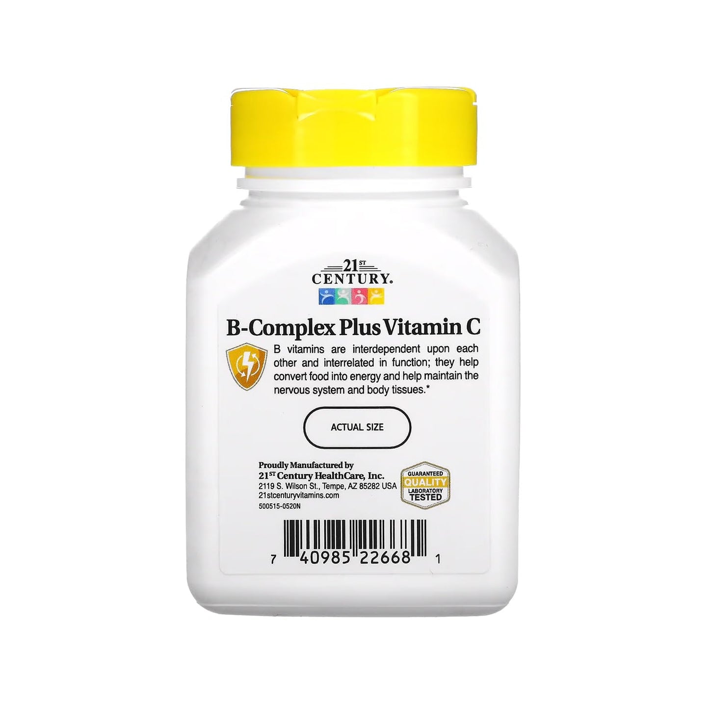 21st Century Vitamin B Complex with Vitamin C Caplets, 100 Count