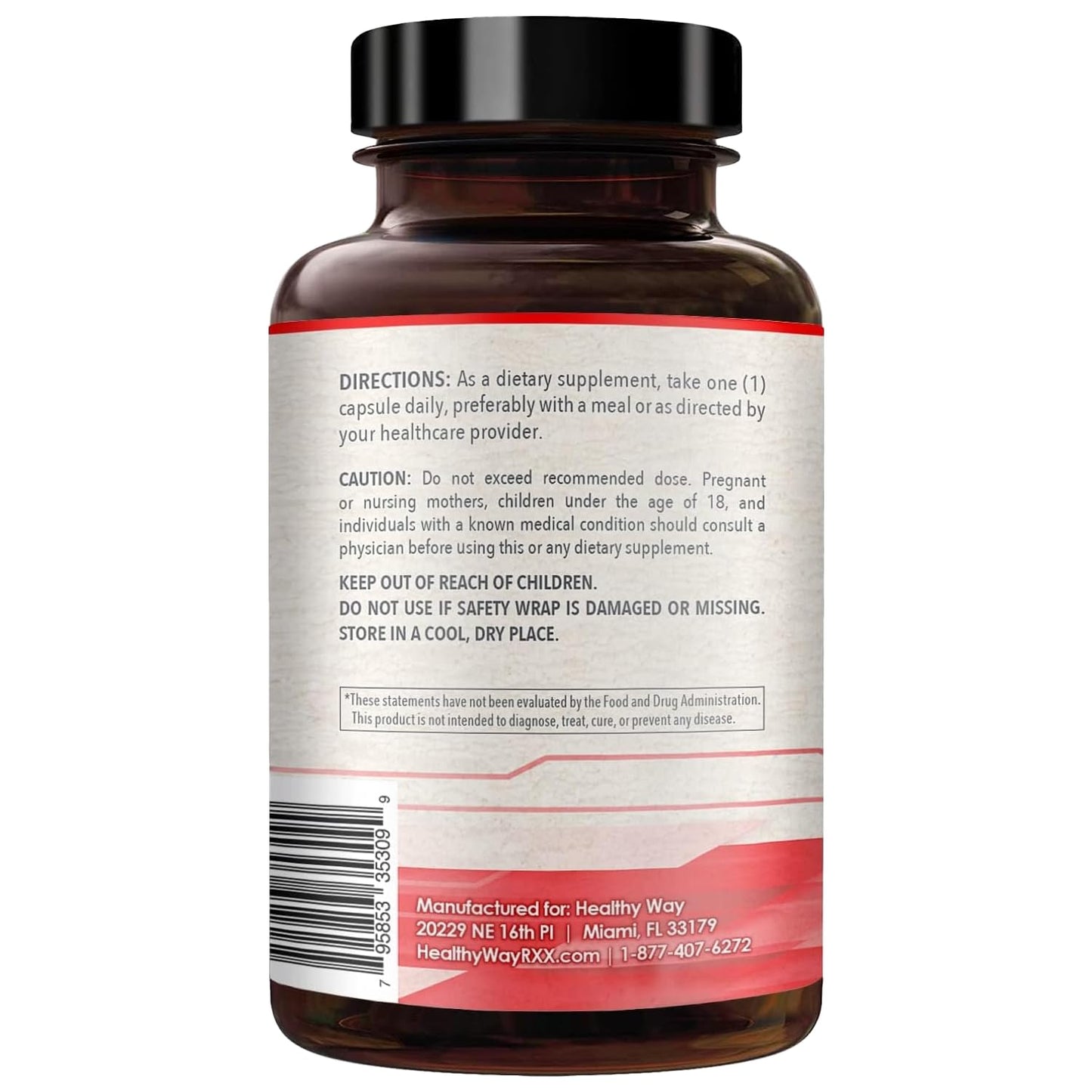 Healthy Way Quercetin 500mg Capsules, 200 Count