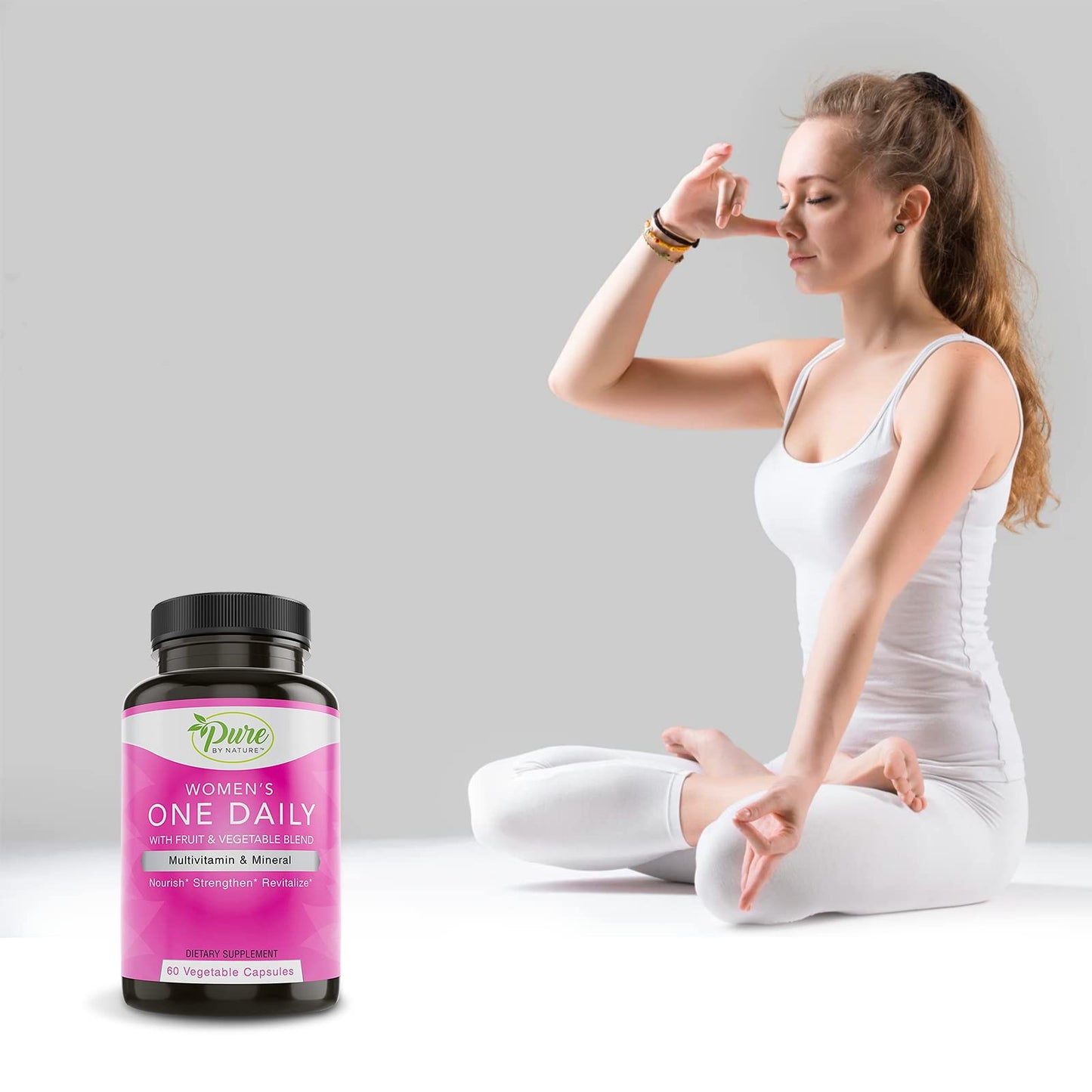 Pure By Nature One-Daily Multi-Vitamin for Women 60 Capsules