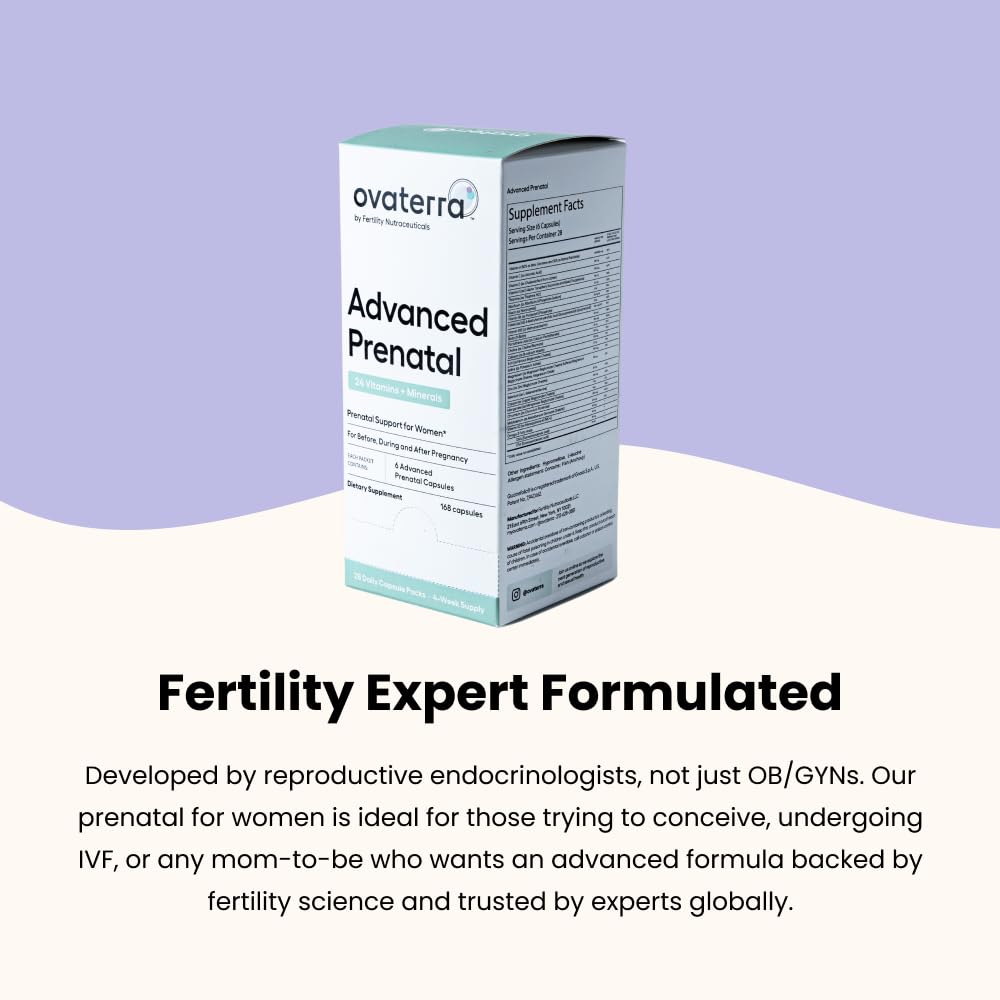 Ovaterra Advanced Prenatal Vitamins for Women Capsules 28 Count