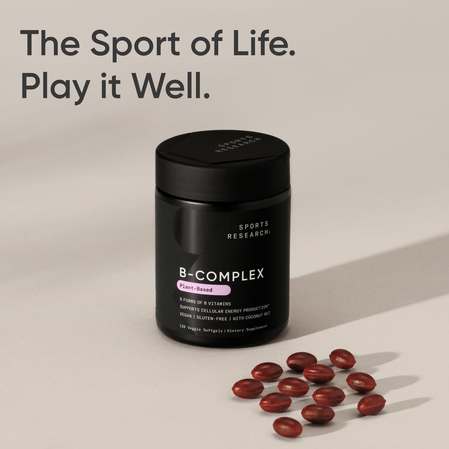 Sports Research Vitamin B-Complex Softgels 120