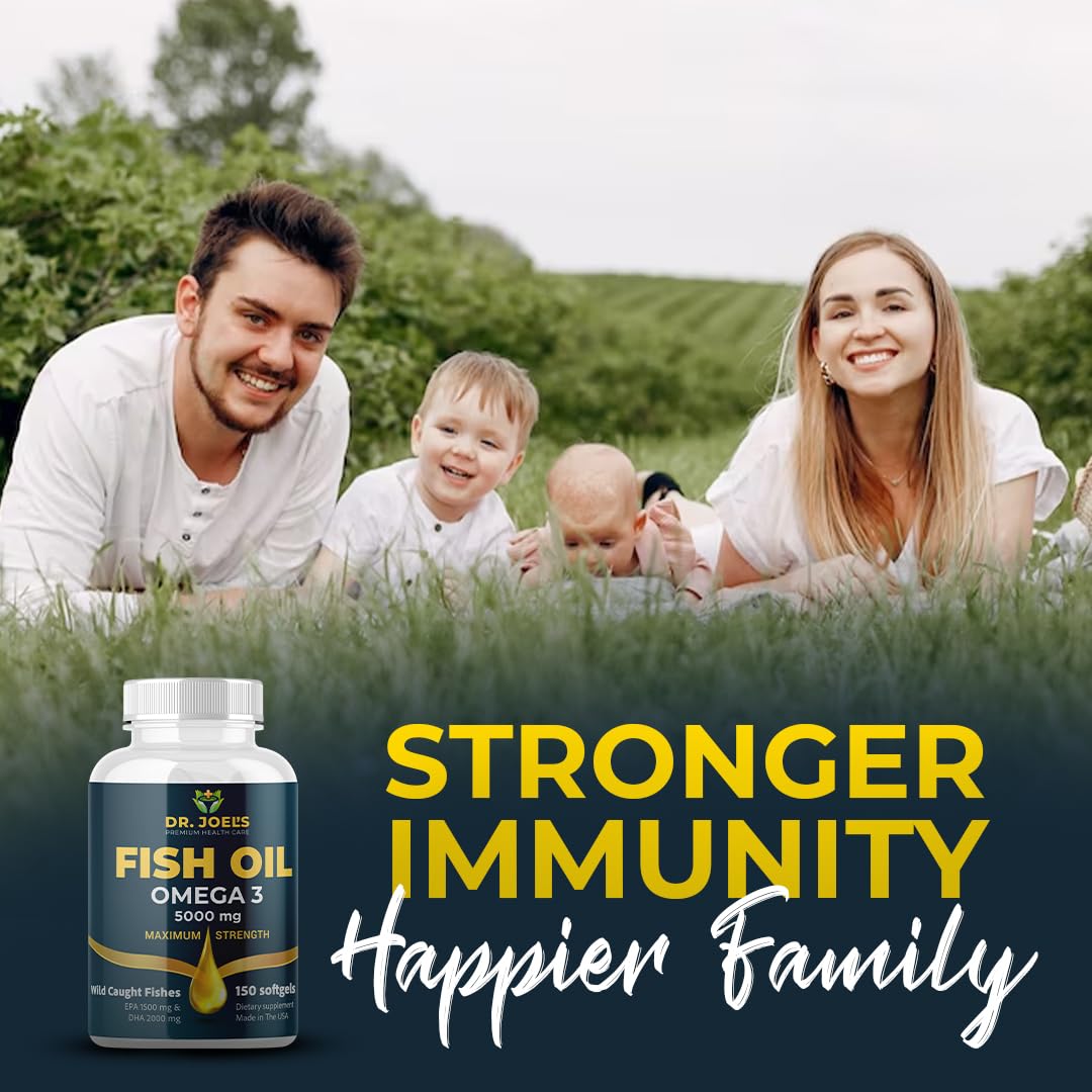 Dr. JOEL'S Fish Oil Omega 3 Capsules 180 Capsules