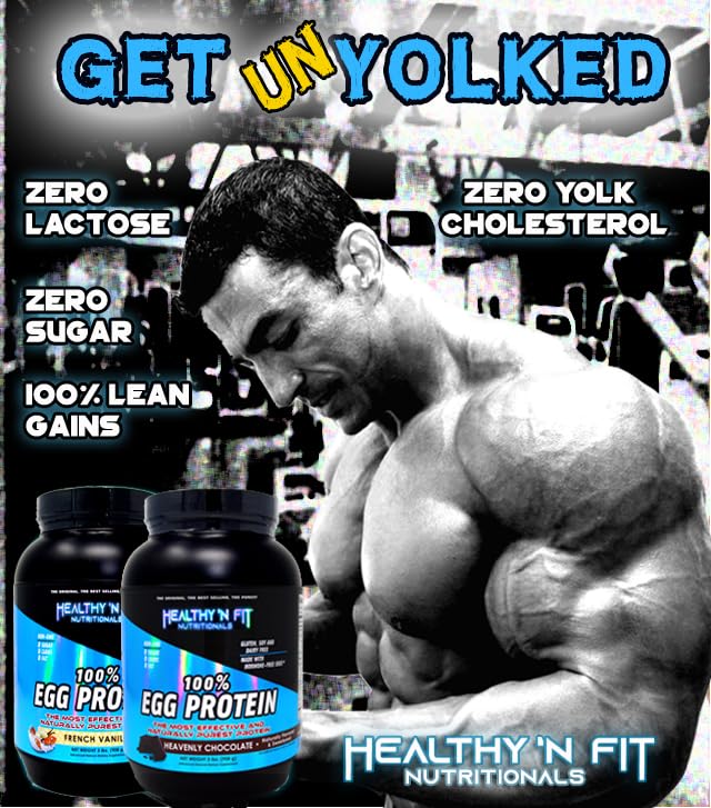 Healthy 'N Fit 100% Egg Protein Vanilla Powder, 4 Pound, 64 Servings