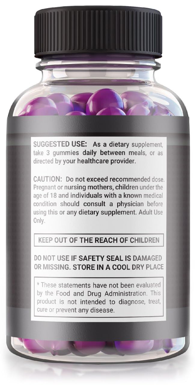 NutraRize Extreme Beast Black Gummies, 120 Gummies