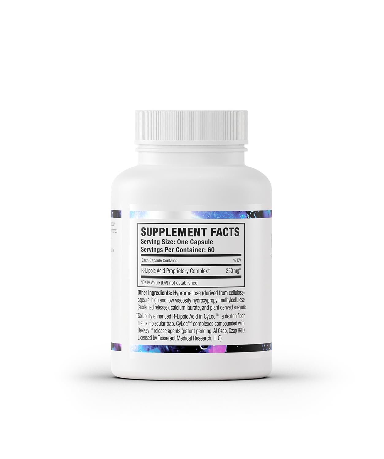 Tesseract Medical Research RLA Pro SR Lipoic Acid Supplement, 60 Capsules