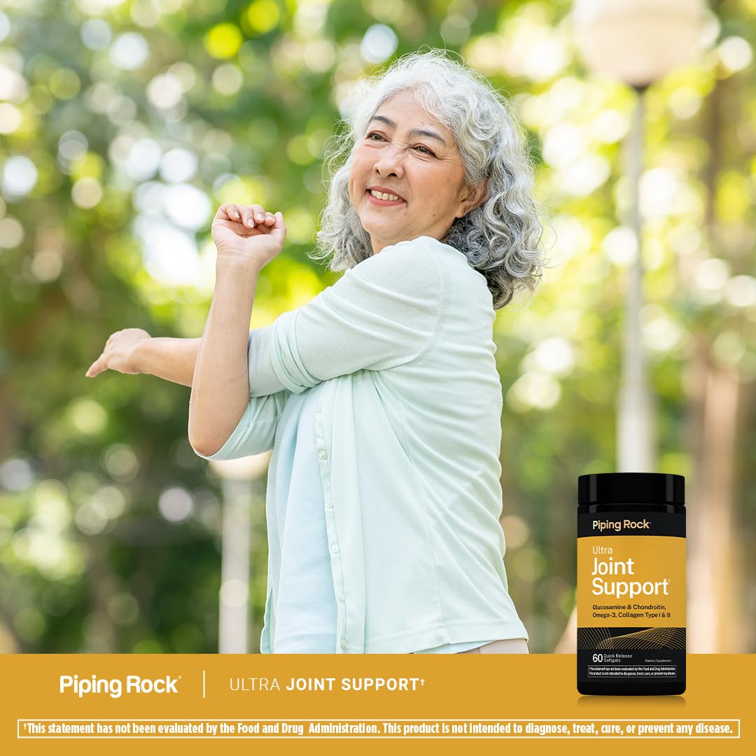 Piping Rock Joint Support Supplement for Women and Men Softgels 60