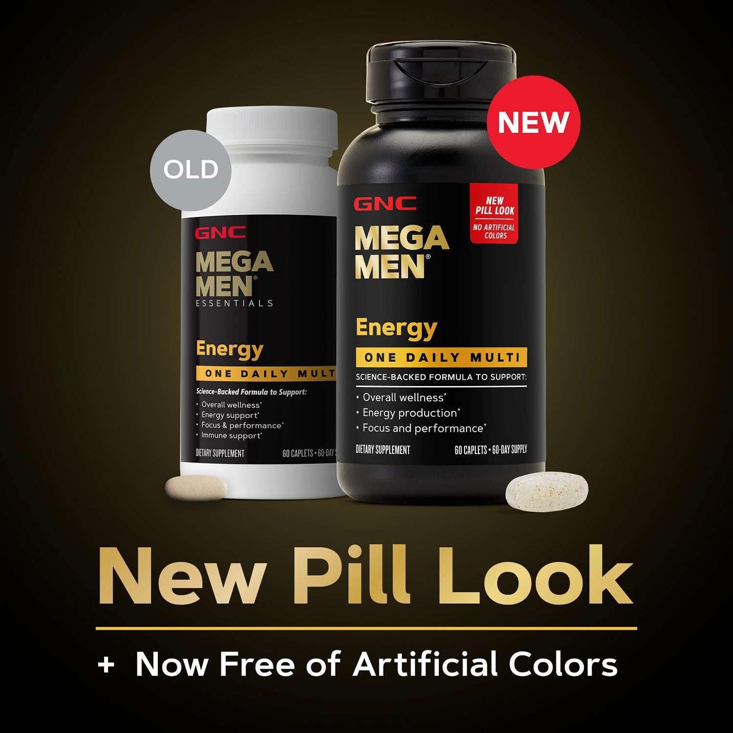 GNC Mega Men One Daily Energy & Metabolism for Men Caplets 60