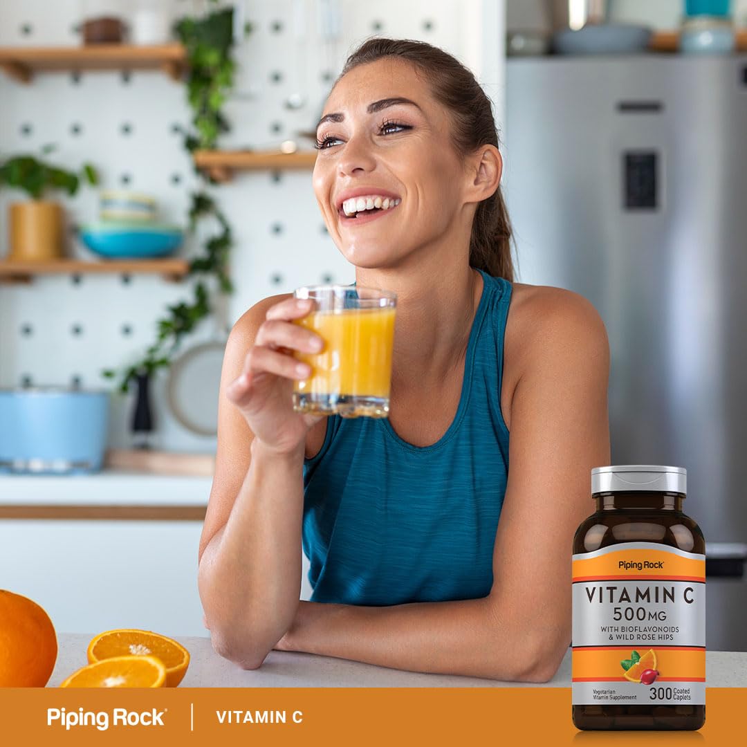 Piping Rock Vitamin C 500mg 300 Caplets