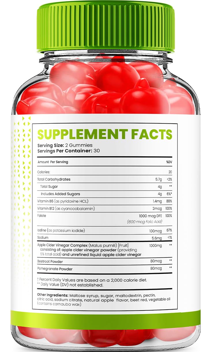 Indelo Super Health Keto ACV Gummies Maximum Strength Apple Cider Vinegar, 120 Gummies