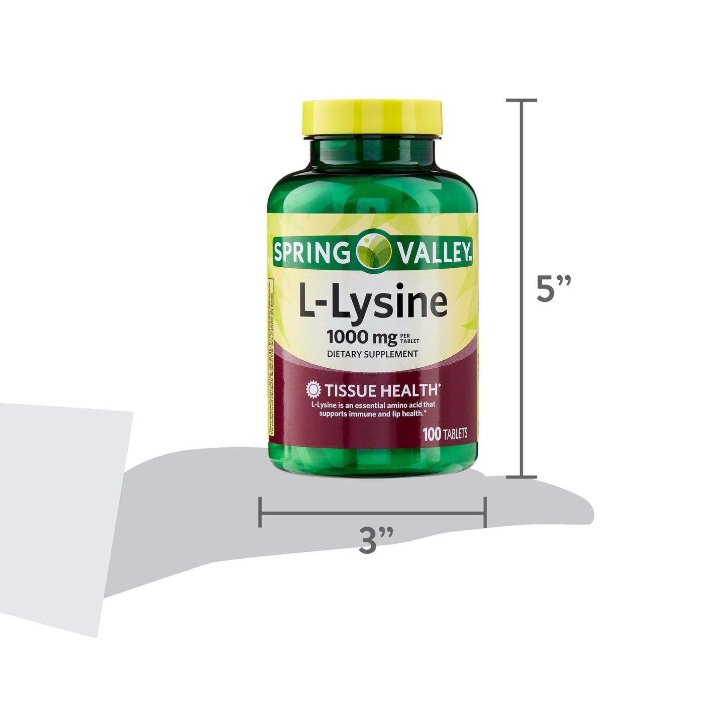 Generic L-Lysine 1000mg Tablets, 100 Count