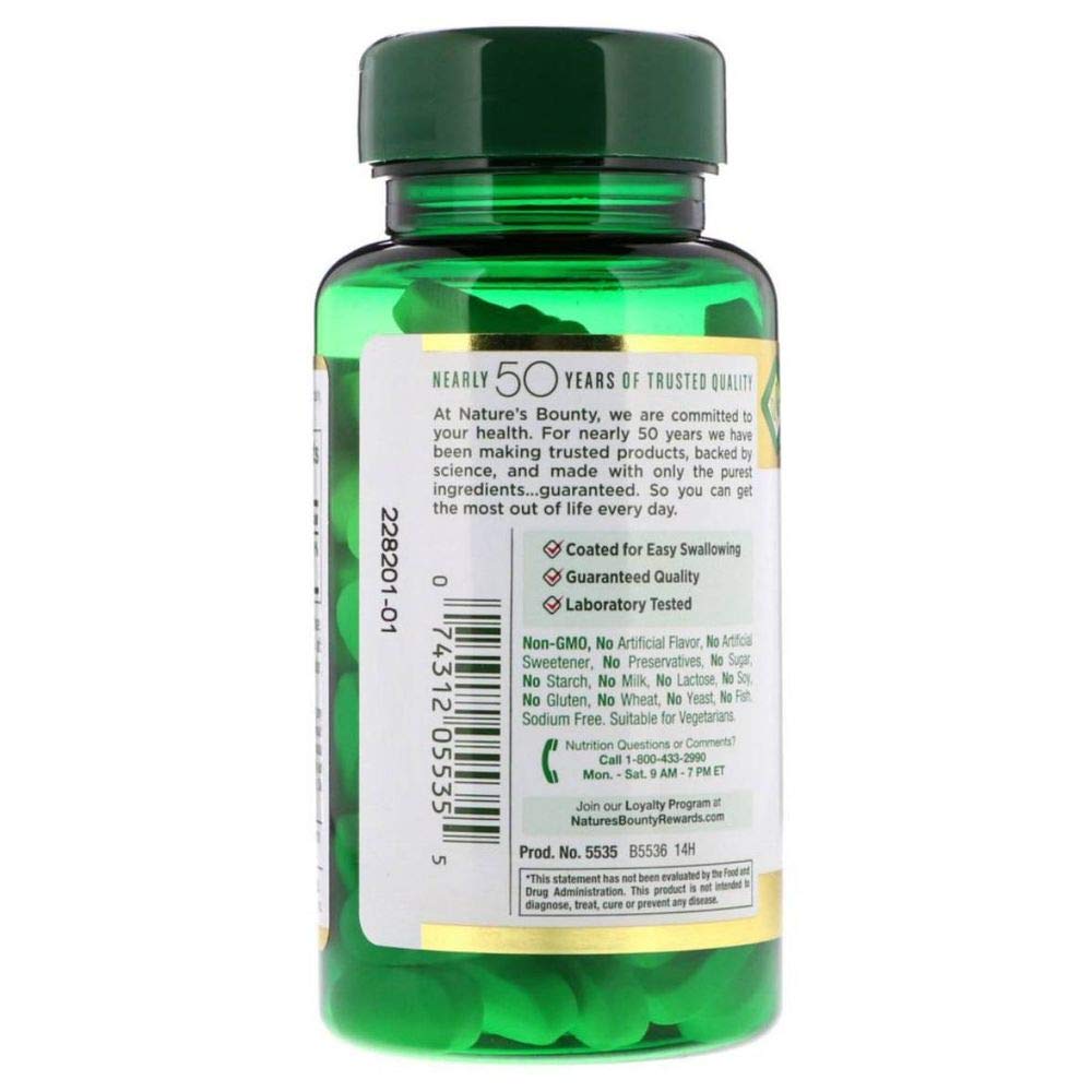Nature's Bounty Magnesium 500 mg Coated Tablets, 300 Tablets