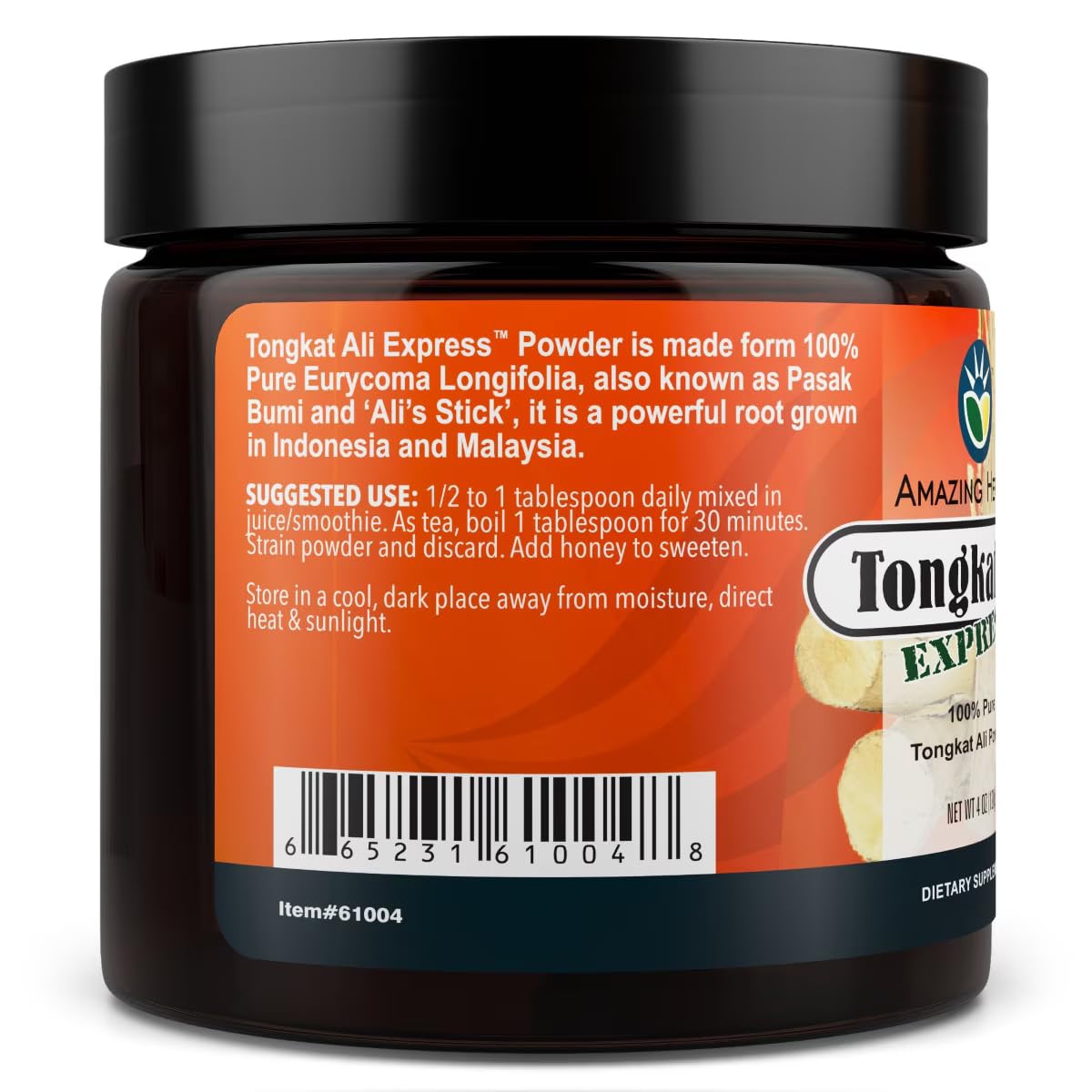 Black Seed Tongkat Ali Raw Powder, 4 oz