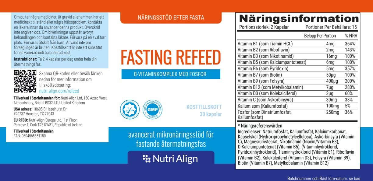 Nutri-Align Fasting Refeed Multivitamin Capsules, 30 Count