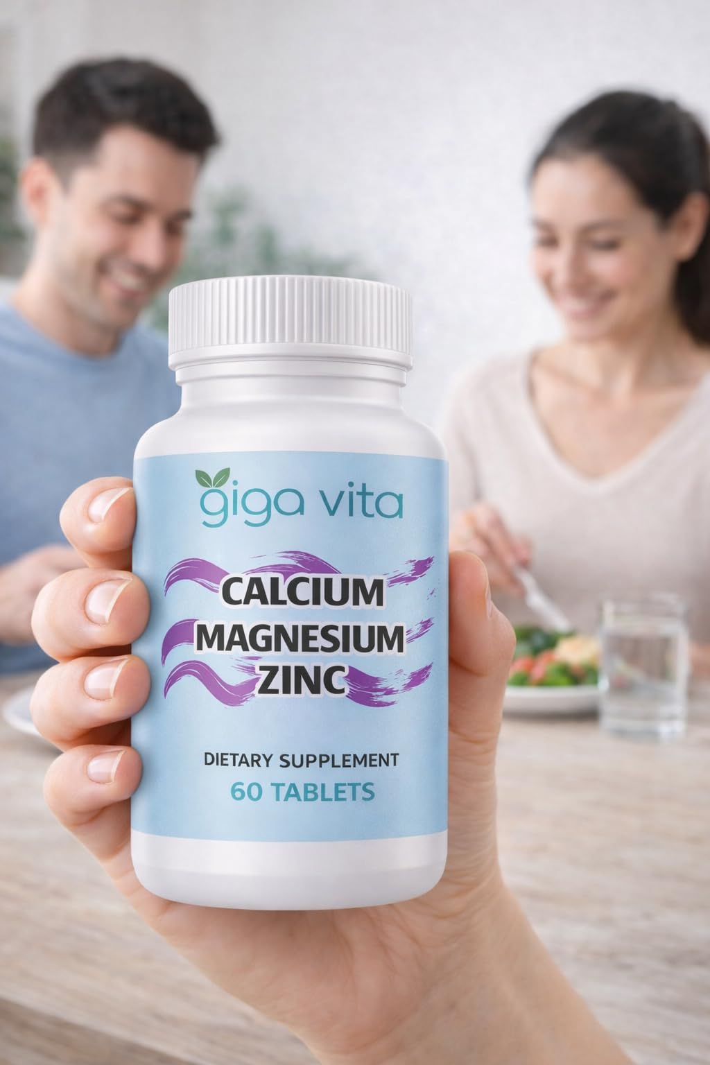 Giga Vita Calcium Magnesium Zinc Supplement Tablet 60 Tablets