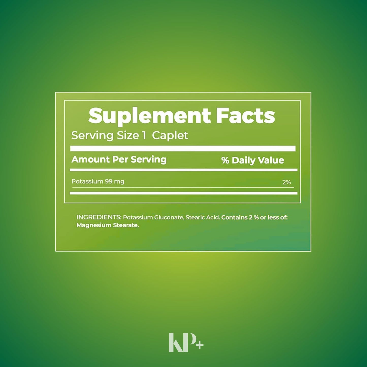 KP+ Potassium Caplets 100