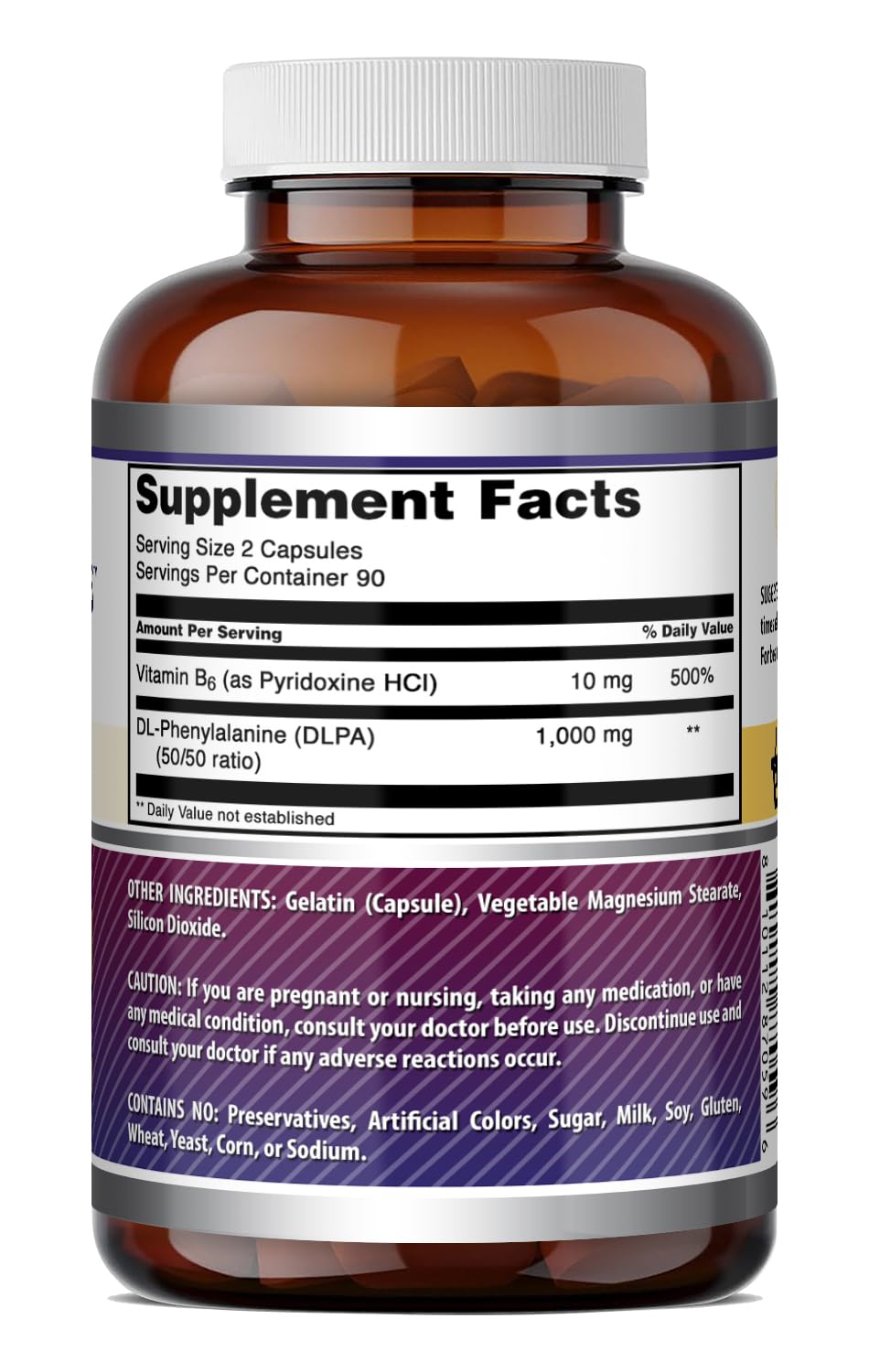 Amazing Nutrition DL-Phenylalanine 1000 mg Supplement 180 Capsules