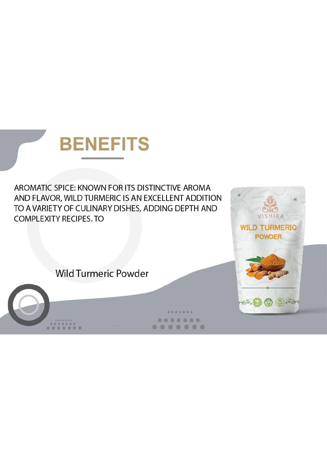 VISHIKA Organic Turmeric Curcumin Powder 3.53 Ounce