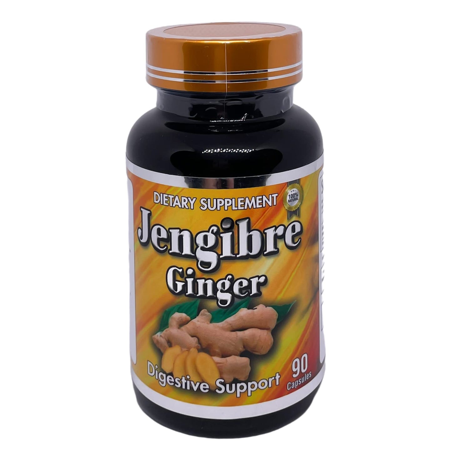 Productos El Colibri Jenbigre Ginger Extract Digestive Support 500mg Capsules 90 Count