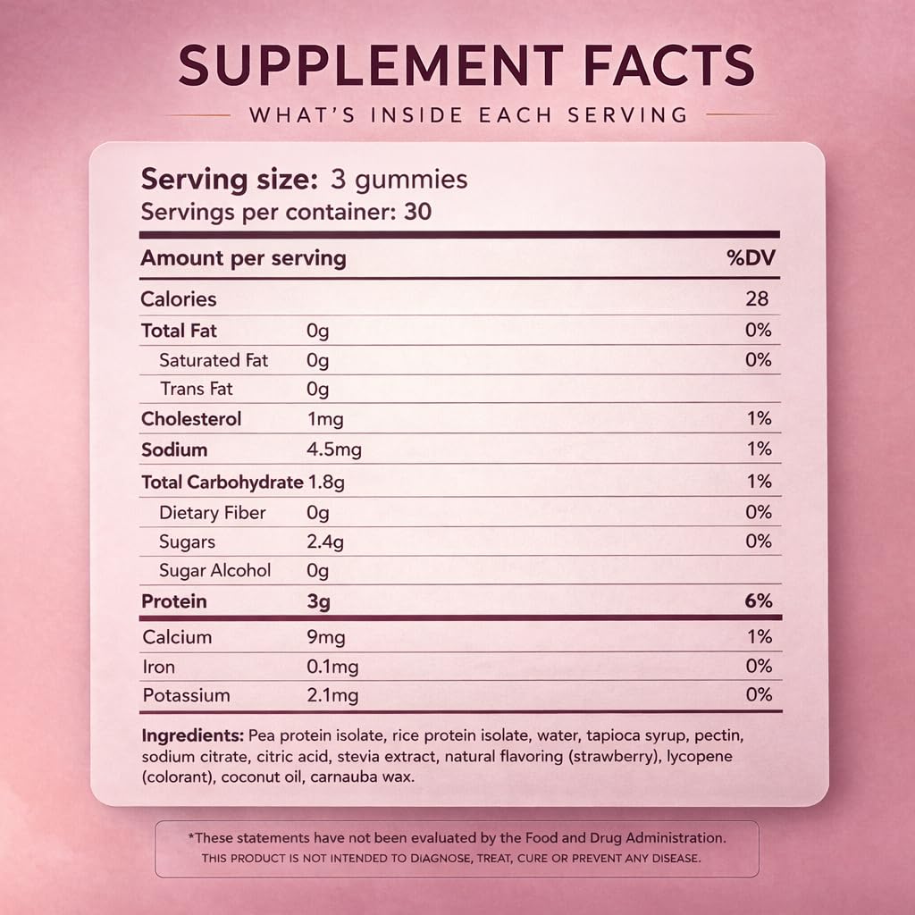 Zelvi Plant-Based Protein Gummies 90 Count