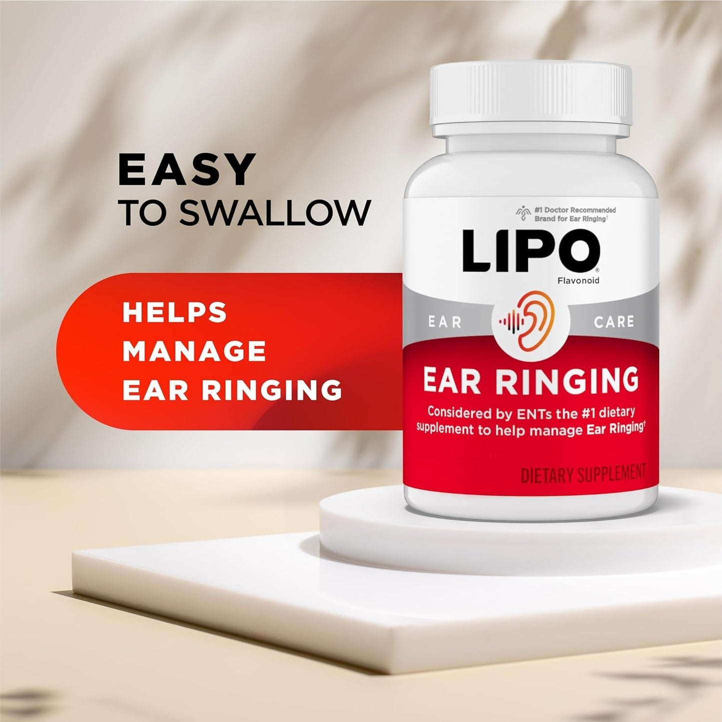 Lipo-Flavonoid Ear Ringing Relief Supplement Caplets 150