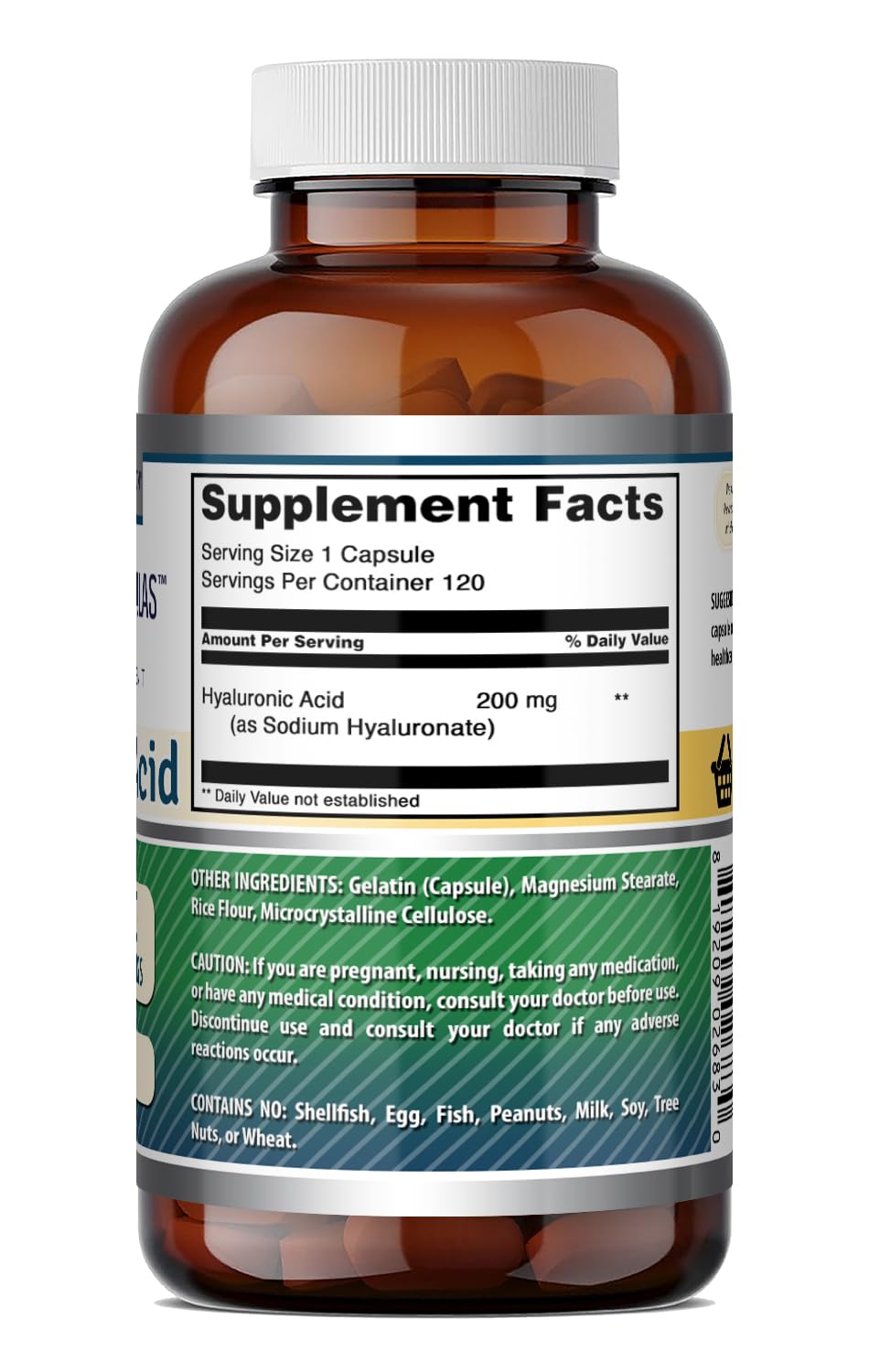 Amazing Nutrition Hyaluronic Acid Supplement Capsule 120 Count