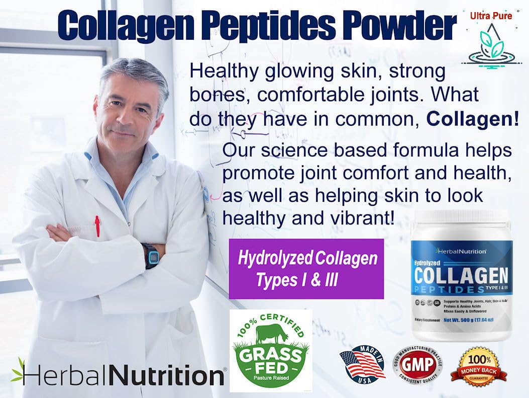 Herbal Nutrition Collagen Peptides Powder 32 Servings