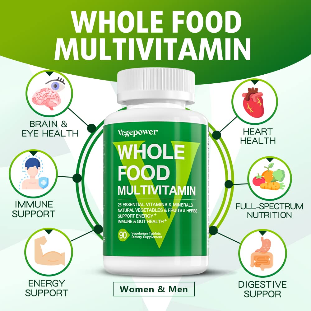 VEGEPOWER Vegan Whole Food Multivitamin, 180 Tablets