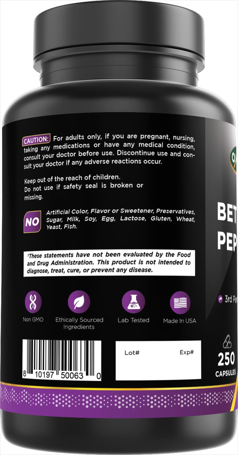 Oxify Betaine + Pepsin Capsules, 250