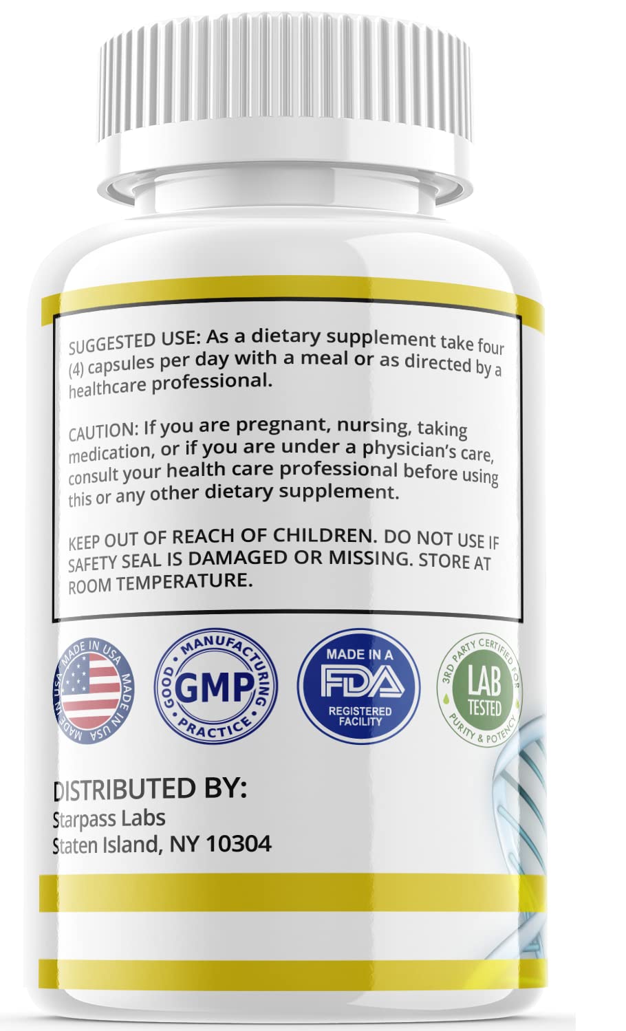 StarPass Labs Scientific Resurge Advanced Deep Sleep #1 Sleeping Melatonin Aid Formula, 120 Capsules